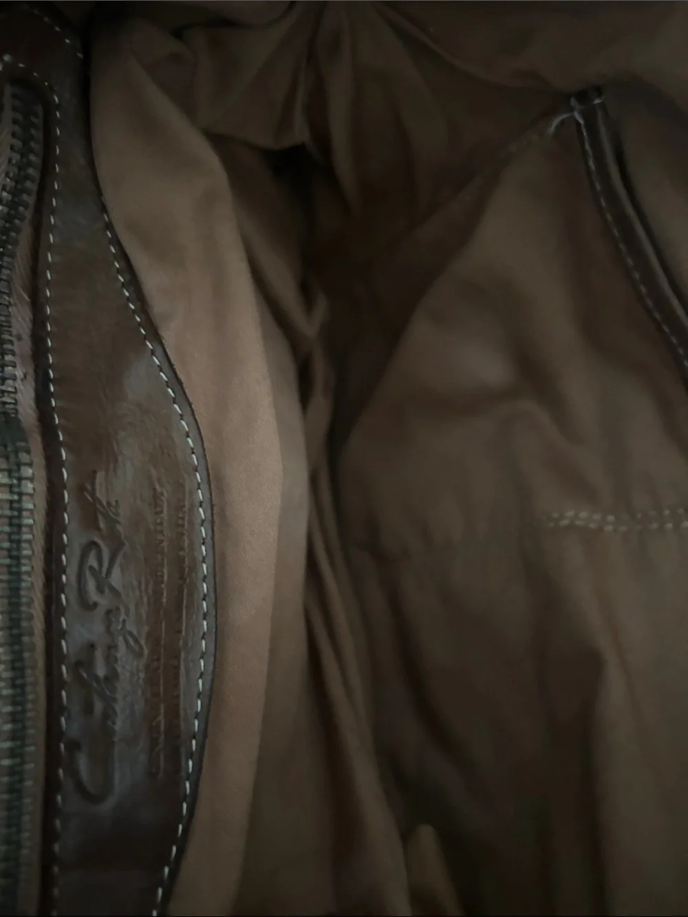 Classic Brown Leather Laptop Briefcase Bag